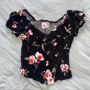floral blouse
